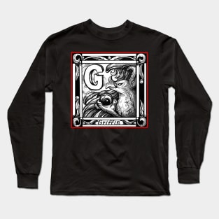 G is For Griffin - Red Outline Version Long Sleeve T-Shirt